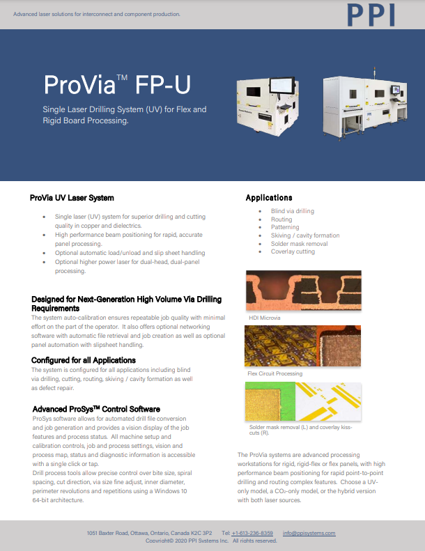 ProVia FP-U datasheet