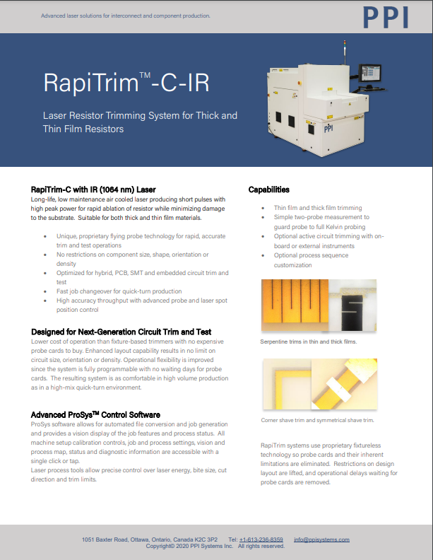 RapiTrim-C-IR datasheet